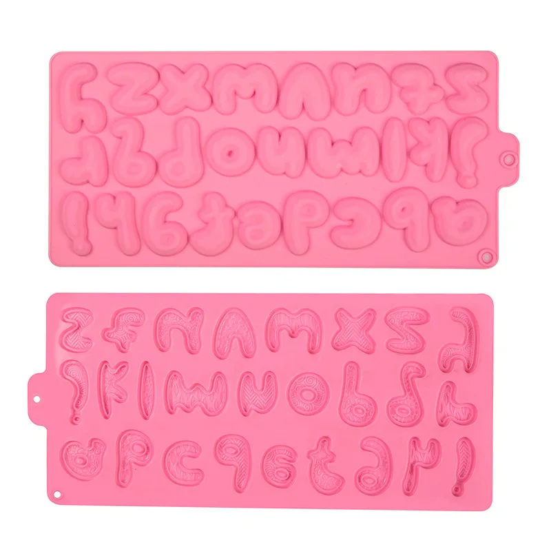 

Silicone English Pinyin Alphabet Chocolate Mold Baking DIY Biscuit Cake Cartoon Mini Fudge Grinding Tool Baking Tool Cake