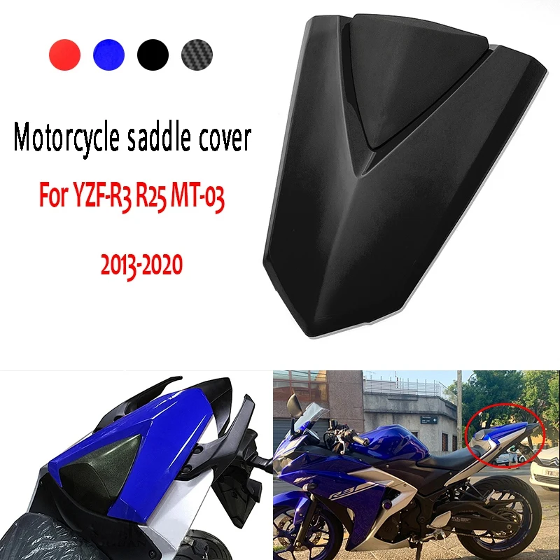 

Motorcycle Saddle Cover Solo Seat Cowl Rear Passenger Seat Cover For Yamaha R25 MT-25 YZF-R3 MT03 2013-2020