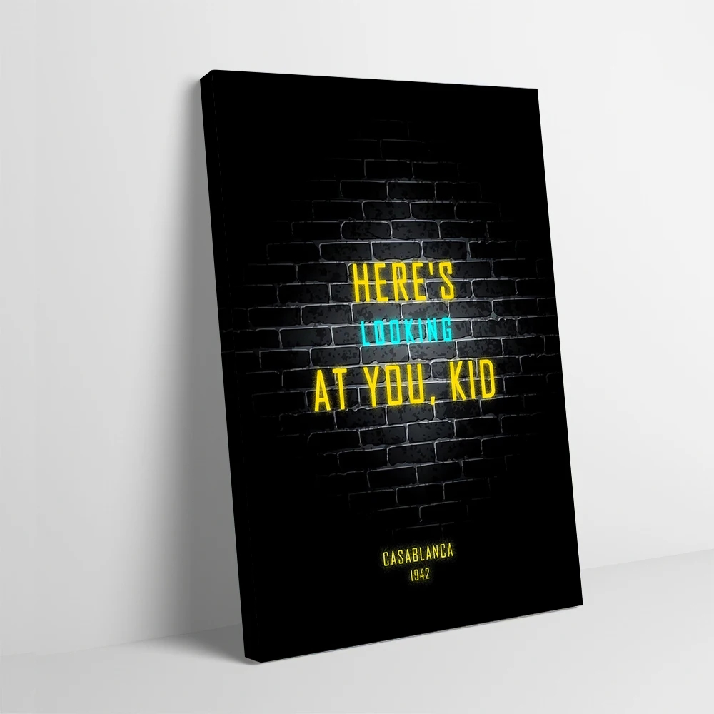 Famous Movie Quotes Printed Poster Customizable Pictures Wall Art Canvas Painting for Posters Living Room Decoration Home Mural