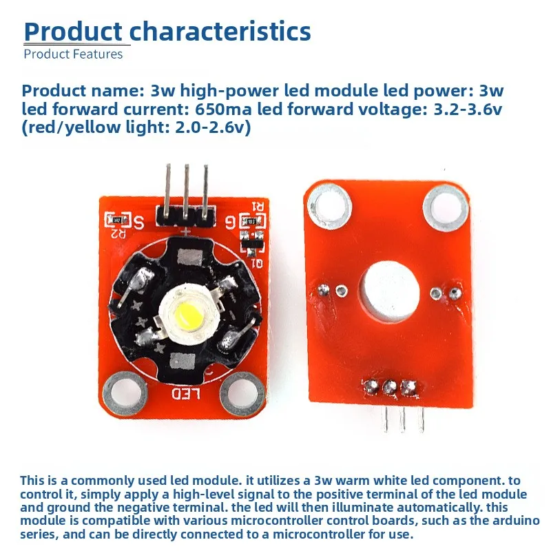 HW-269 3W High Power LED Module Multi Color White Red Yellow Blue Green Purple