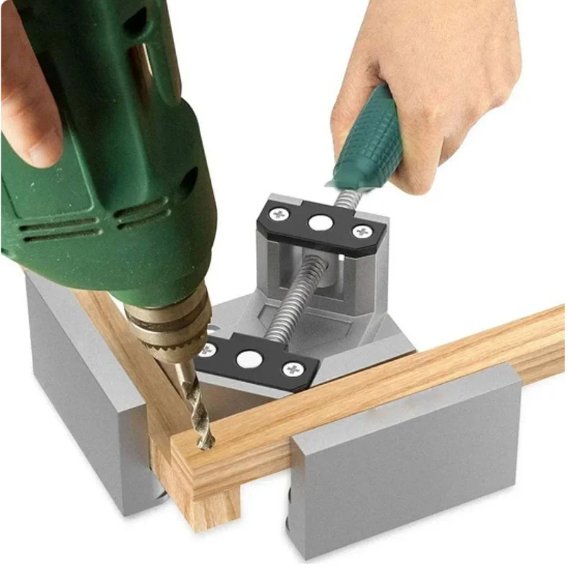 Grampo de ângulo direito ajustável para móveis, Picture Frame Corner Fixing Clip, Ferramentas para trabalhar madeira, Marcenaria Hand Tool, 90 Degree