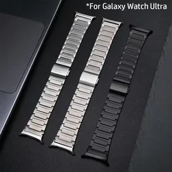 Titanium Businesss Strap for Samsung Galaxy Watch Ultra 47mm Luxury Magnetic Band Fot Galaxy 47mm Ultra No Gaps Curved End Band