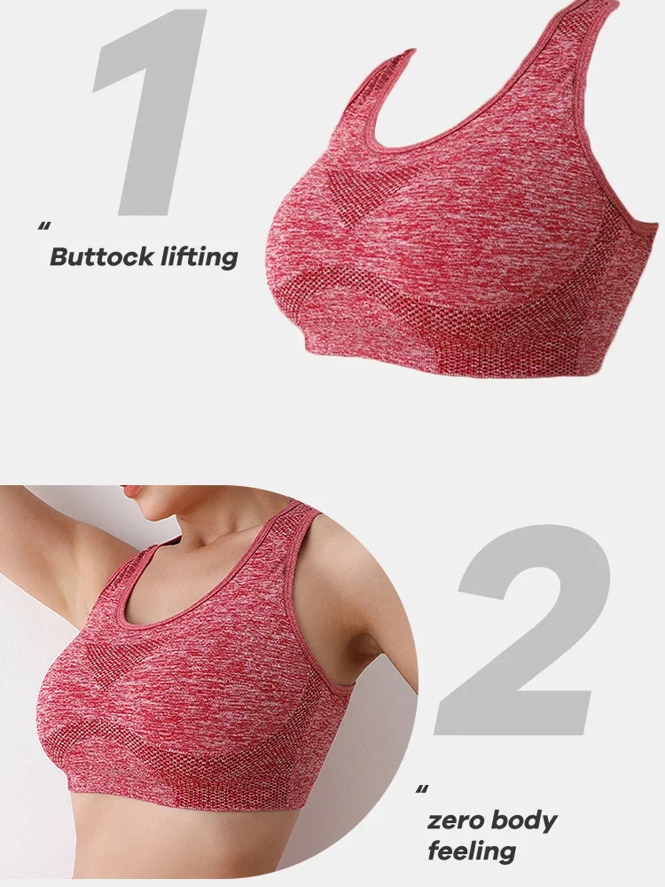 Atmungsaktiver Push-Up-BH für Damen, Sportunterwäsche, Laufen, Yoga, Fitness – Detail 8