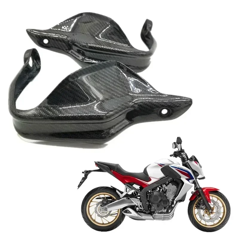 

FOR HONDA CB650F CB650R Motorcycle Accessories Carbon Fiber Handlebar Guard Hand Protector CB 650 F R Motor