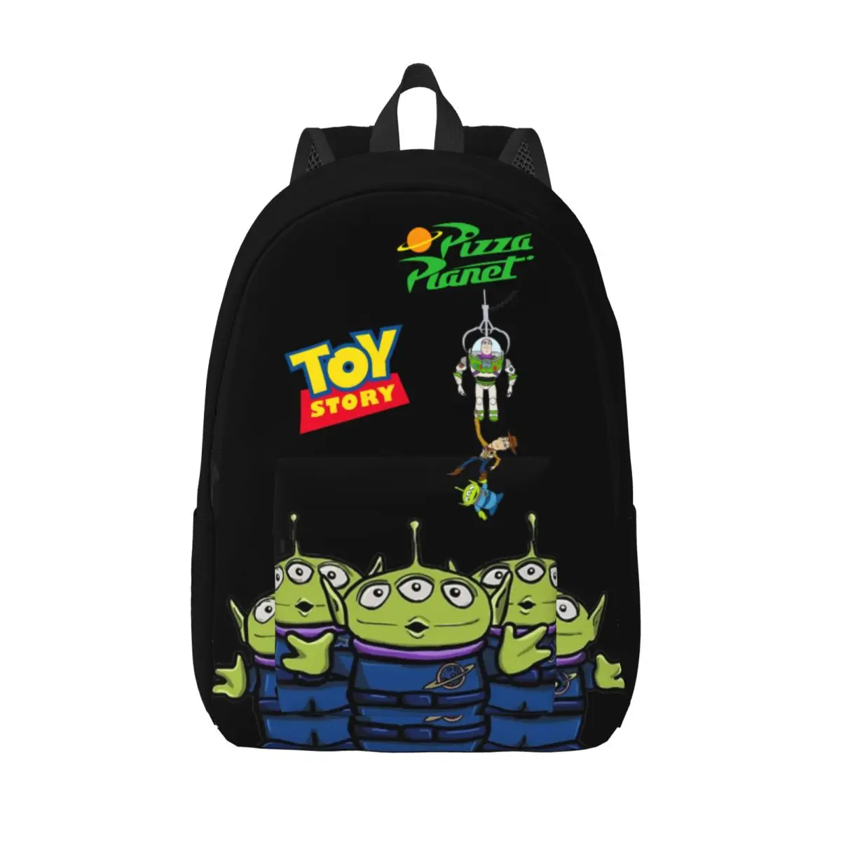 

Aliens Little Green Men Toy Story Backpack for Men Women Casual High School Work Daypack Laptop Canvas Bags Sports