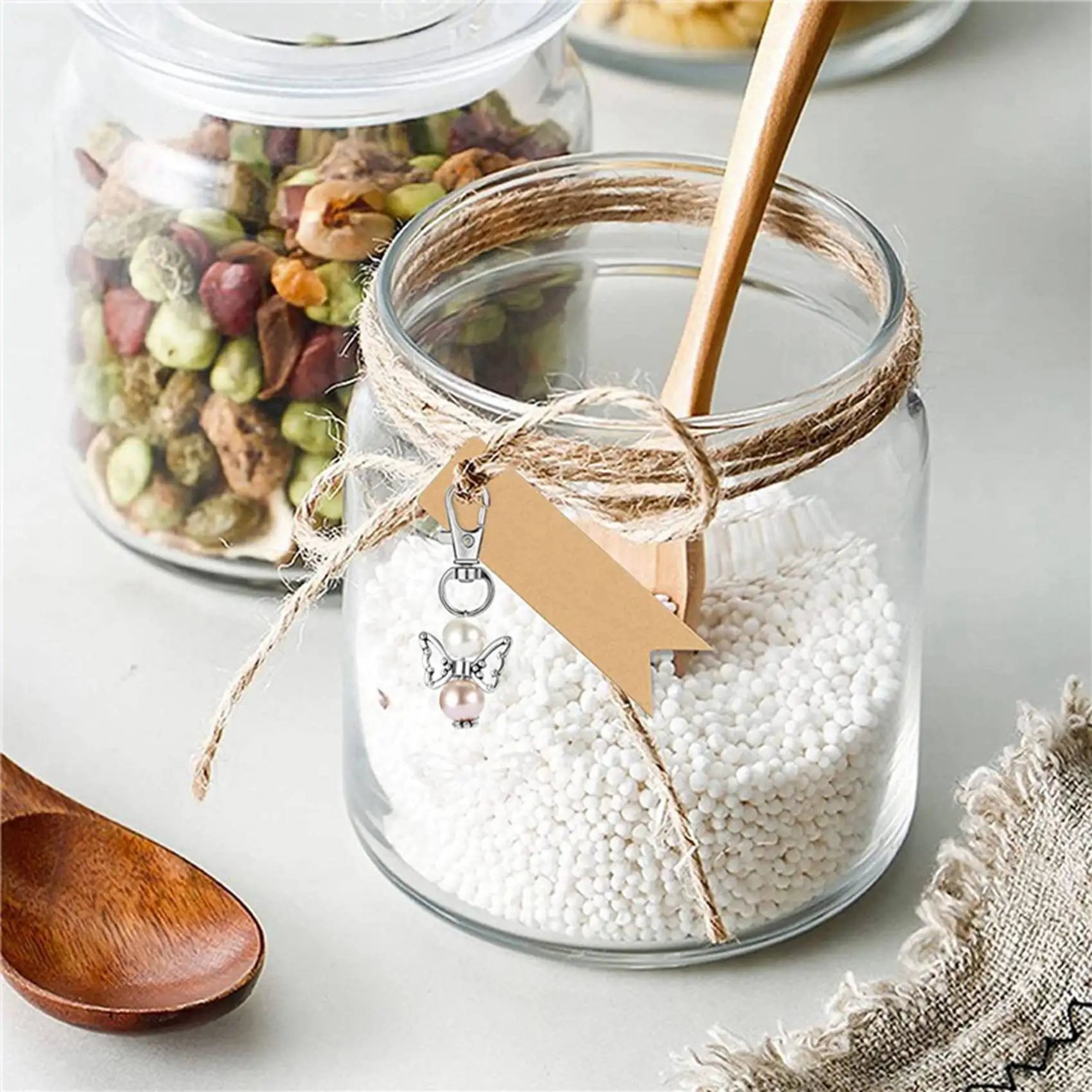 30 قطع أكياس الأورجانزا هدايا الزفاف المعلقات المعمودية عيد الميلاد بالتواصل تأكيد الهدايا للضيوف الساخن