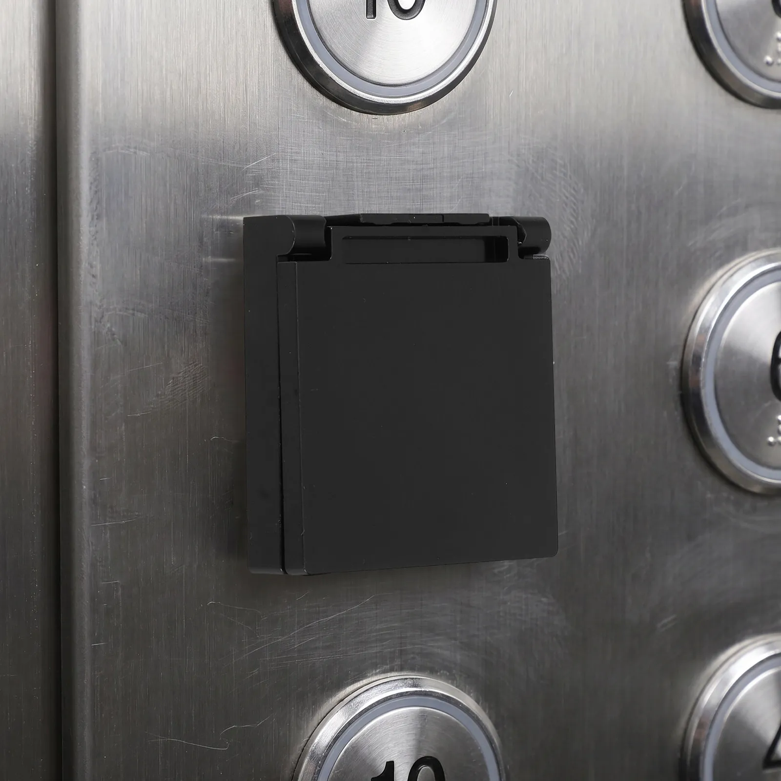 Self-Adhesive Button Guard Cover Dustproof Switch Protector Transparent Hinged Design Prevents Accidental Press for Home