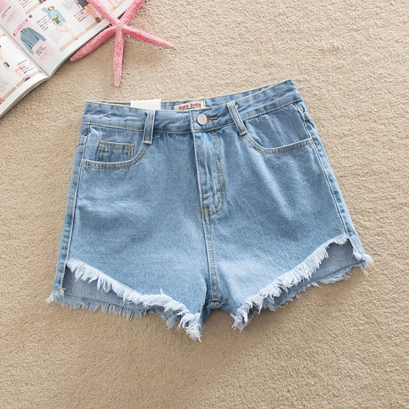 Summer Denim Shorts Women Korean Fashion Versatile High Waist Slim Sexy A Word Shorts Streetwear Trend Short Jeans Biker Shorts