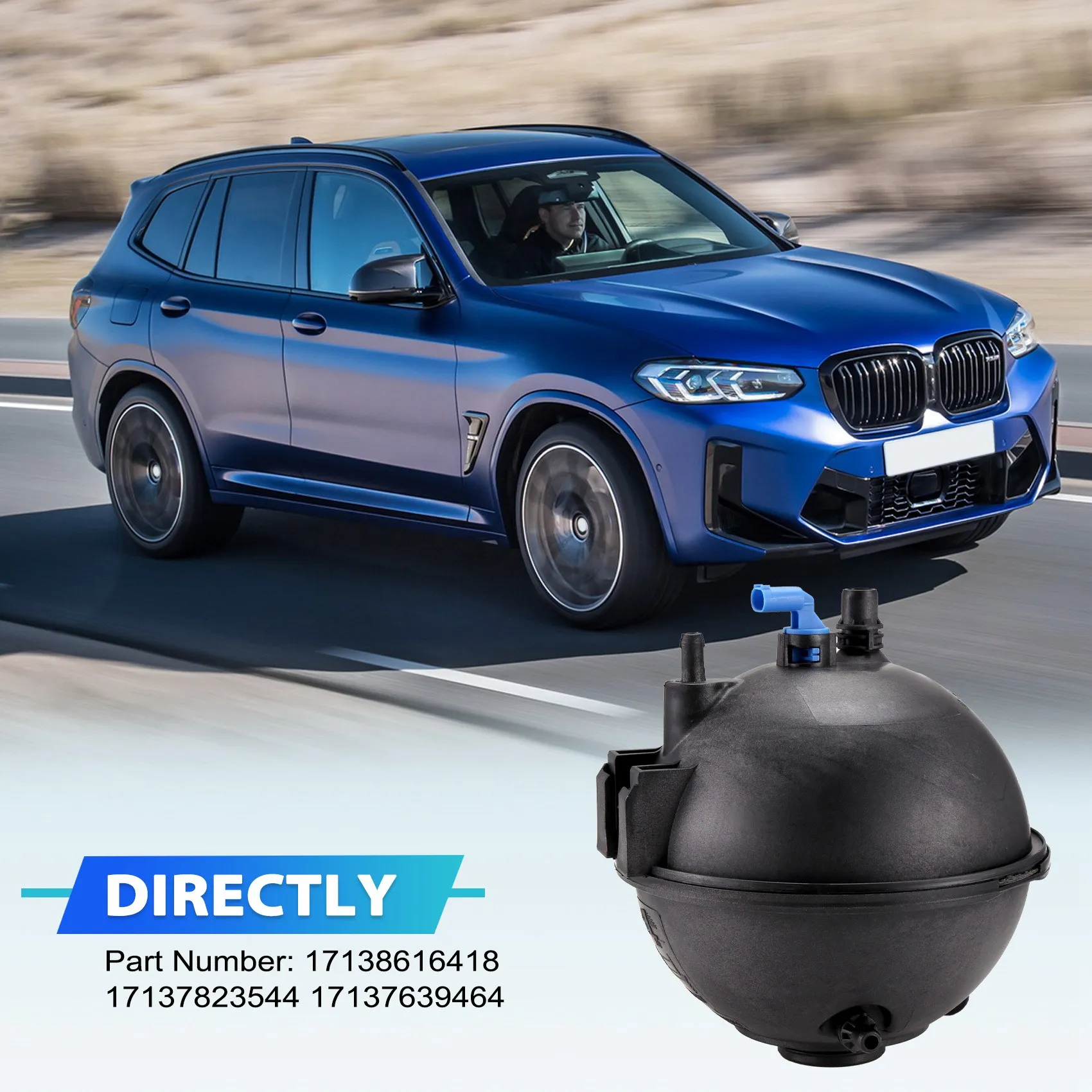 

Prominent Engine Reservoir Spray Pot Expansion Pot 17138616418 17137823544 17137639464 For BMW X3 X4 F25 F26 N20 N52 N55