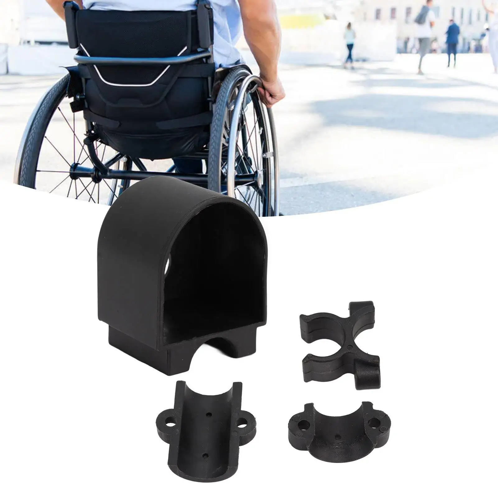 Durable Walking Cane Holder - Easy Disassembly Crutch Attachment for Convenient for outdoor Use