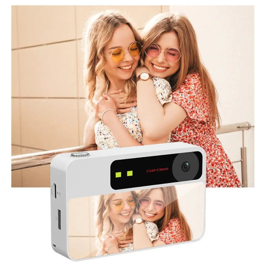 Caméra numérique CCD rétro avec écran 2.4 pouces, lecture de musique MP3, Zoom 8X, conception complète/Semi-miroir, caméra vidéo HD