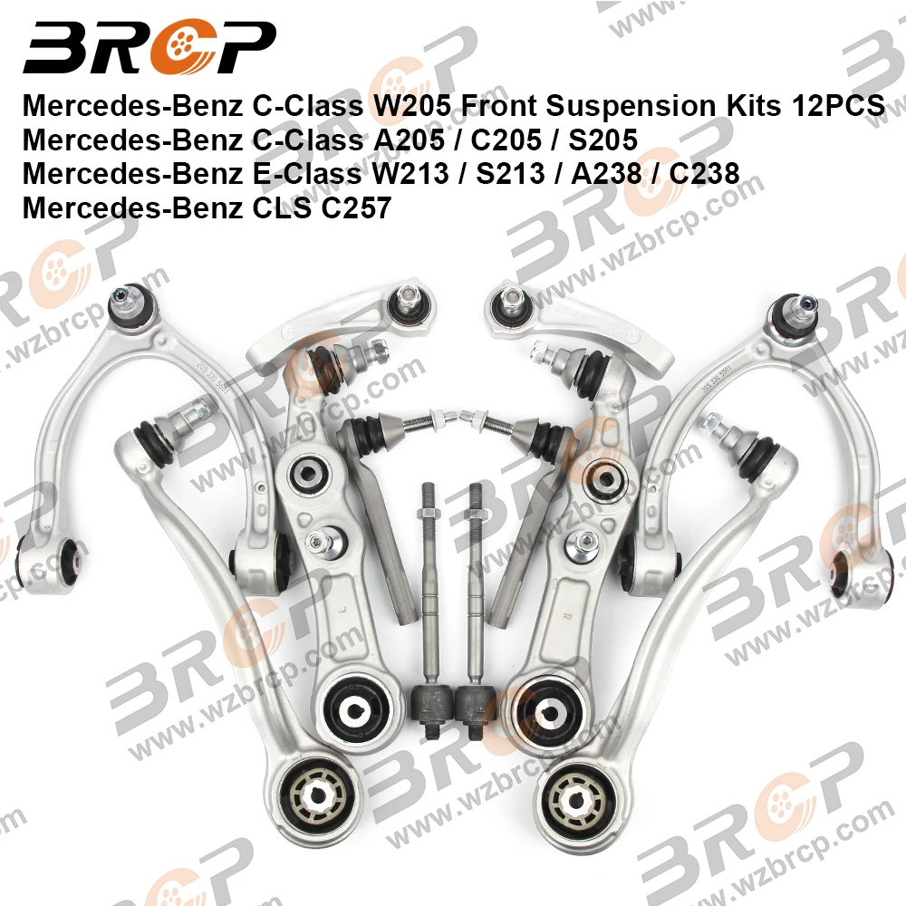 BRCP Front Suspension Control Arm Stabilizer Link Tie Rod Kits For Mercedes Benz C E Class W205 W213 CLS C257 2053306101