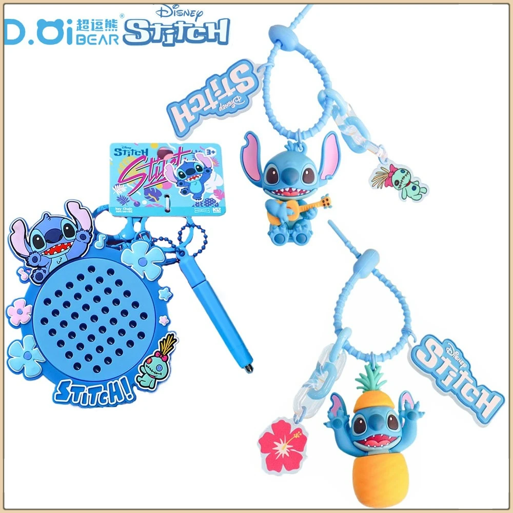 

Original Stitch Keychains High Beauty Bag Pendant Keyrings Motorcycle Key Chains Decorative Accessories Graduation Season Gifts