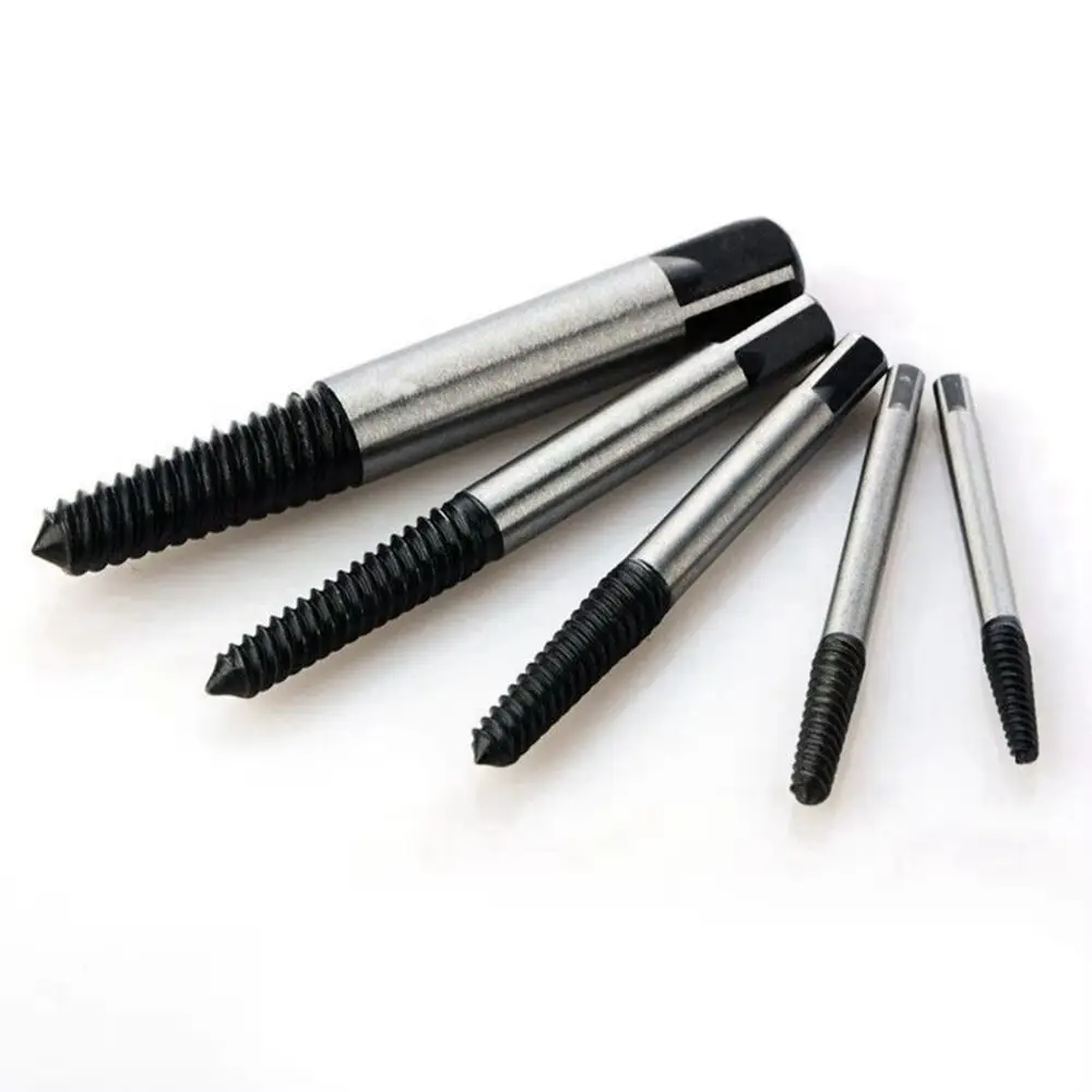

5 шт. 1/8 "1/4" 5/16 "7/16 "9/16" экстракторы для винтов подшипниковая сталь бытовой сломанный винт сверло направляющий инструмент для снятия болтов