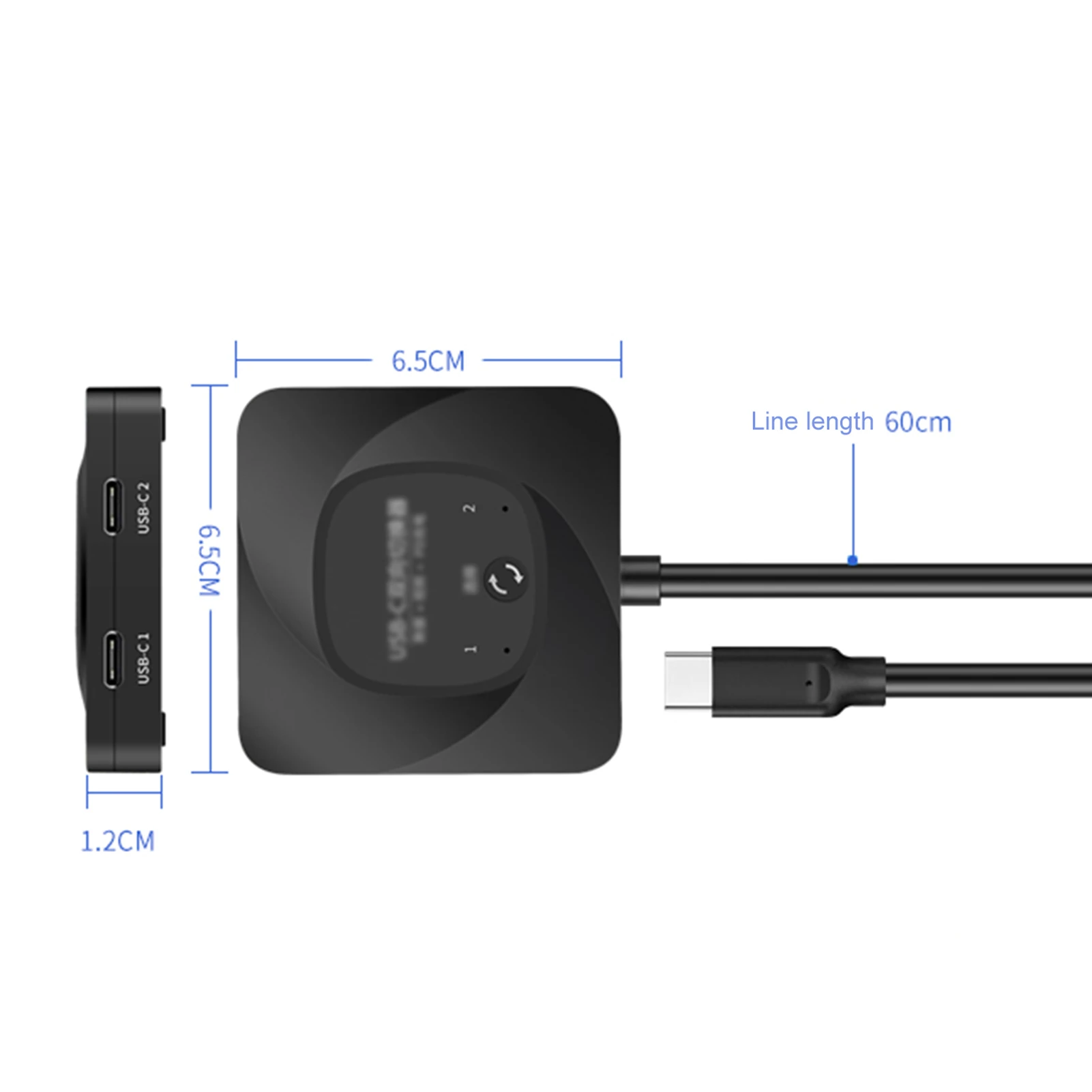 USB-C Bidirectional Switcher USB C Switcher 2 Computers USB C KVM Switch FOR HDR 10Gbps Data Transfer PD 100W Charging 2 USB-C