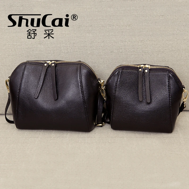 Genuine Leather Small Crossbody Bags for Women Luxury Handbag Fashion Ladies Shoulder Bag Female Party Purse Shell Bags