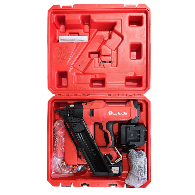 LEIHUAN DCFN3490 Pure electric lithium battery dowel gun woodworking nail gun