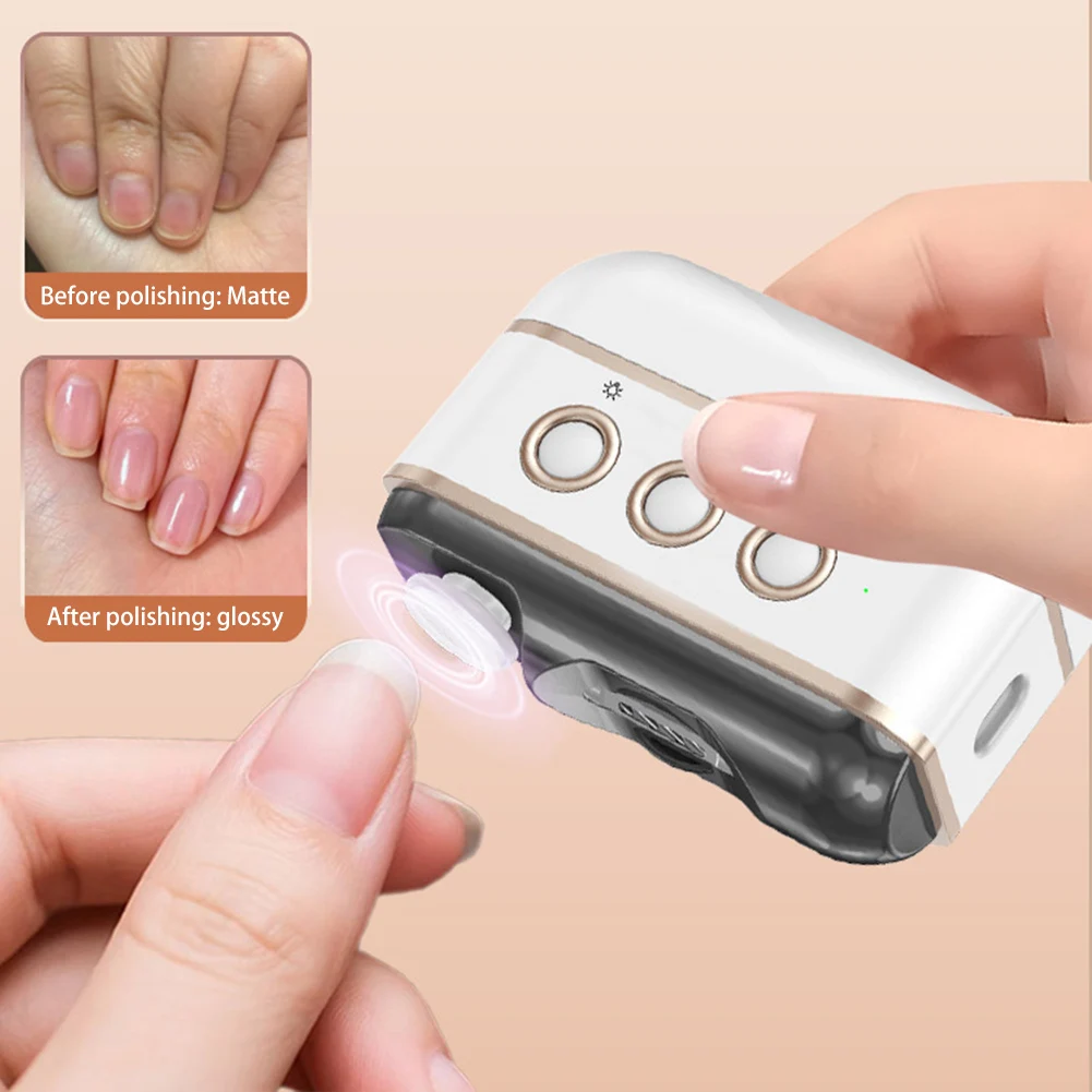 Electric Smart Nail Clippers With Light Multifunctional USB Rechargeable Nail Trimmer Portable Manicure With UV Nail Lamp