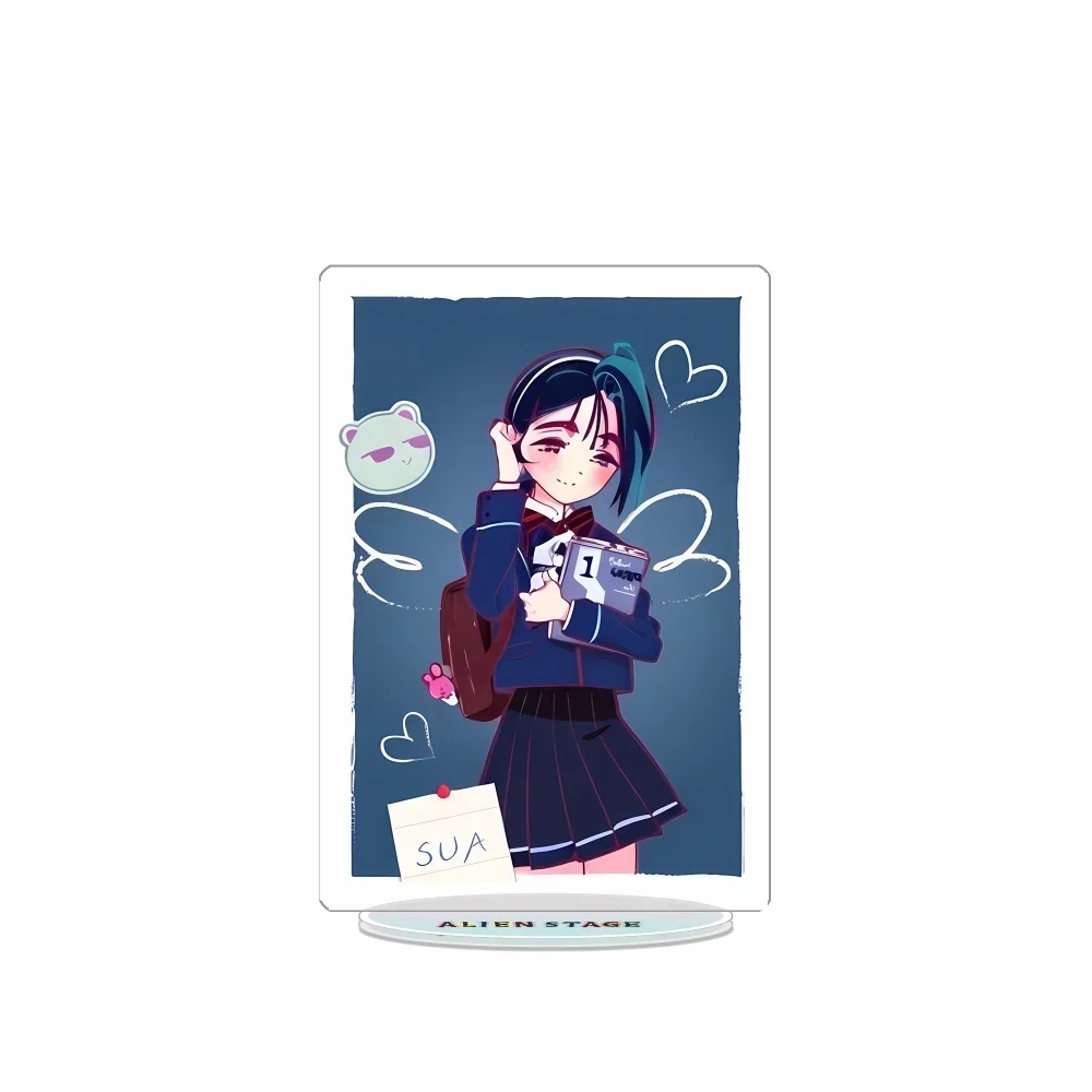 Alien Stage Series Newest Acrylic Stand Ivan Till Mizi School Uniform Character Figure Nice Gift For Anime Game Fans Keychain