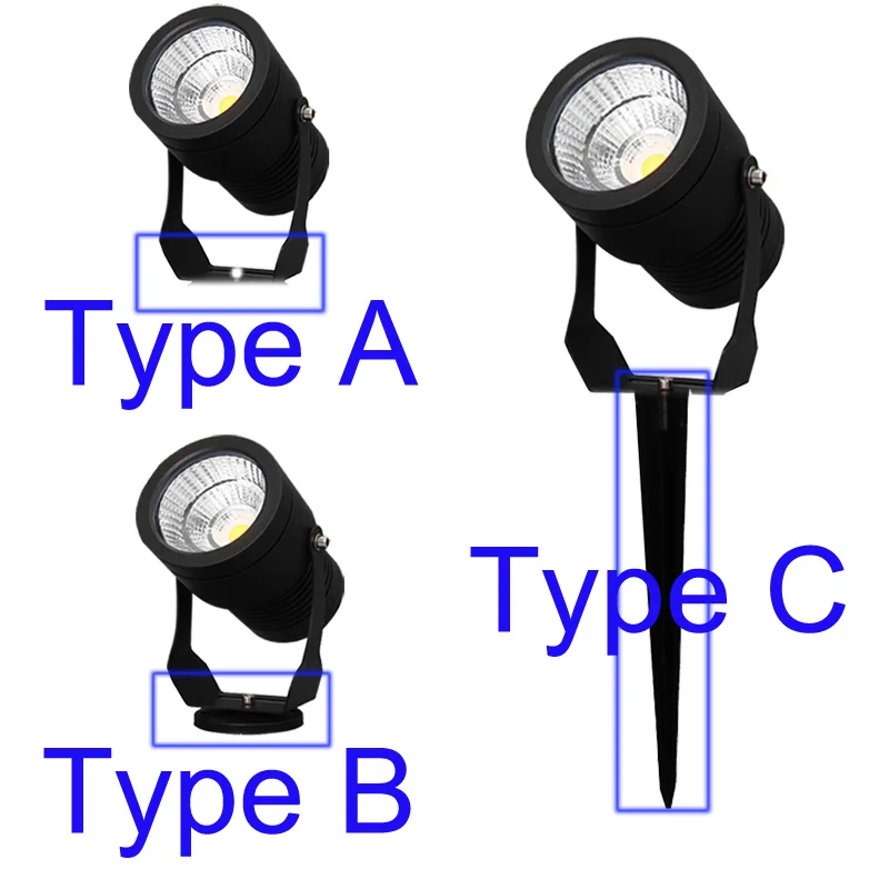 3W 5W 10W 15W 20W Outdoor LED COB Garden Lawn Lamp Light LED Light Path Landscape Waterproof IP65 Spot Bulbs AC110V 220V DC12V