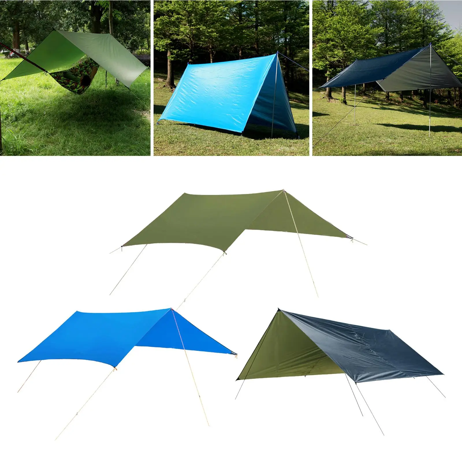 

Rectangle Waterproof Camping Awning Hiking Tent for Outdoor patio and garden Backyard