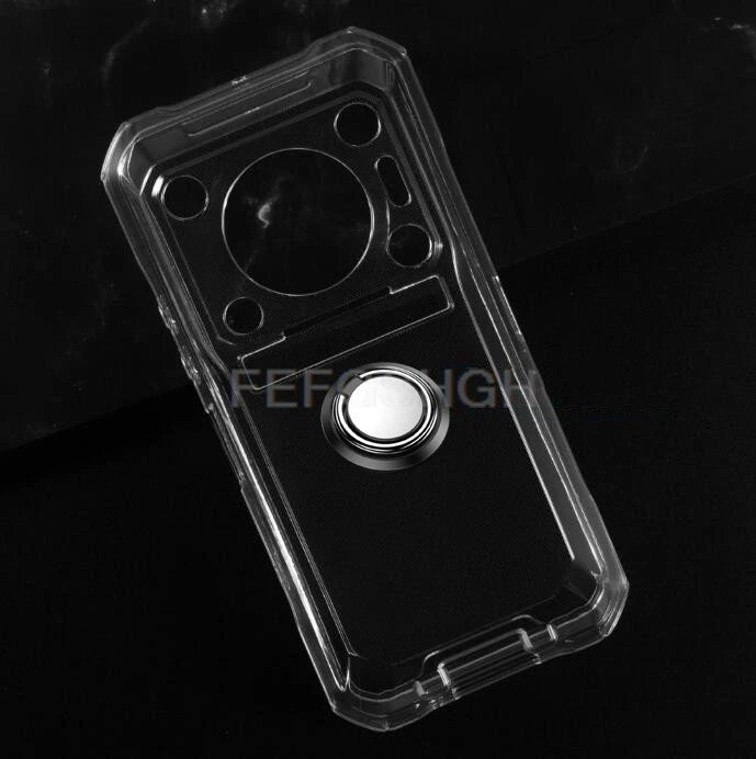 Estojo rígido para Oukitel WP33 Pro, à prova de choque, silicone macio, suporte dobrável, tampa do suporte, tampa do suporte, 5G, 6.6 ", 2023