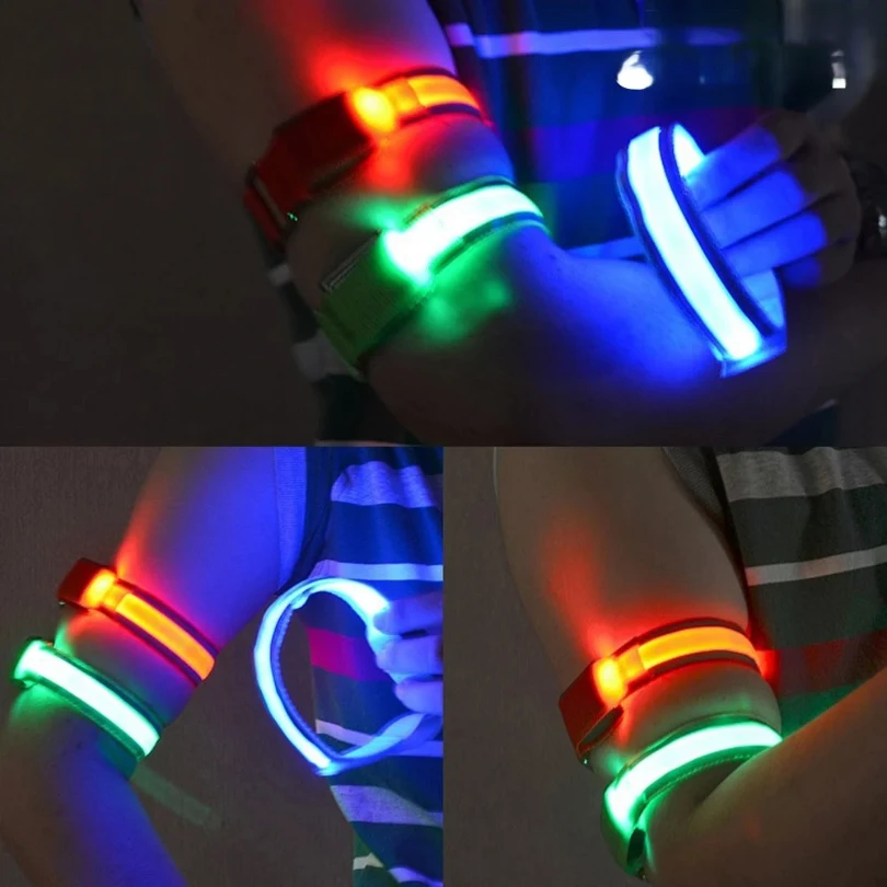 1 PCS Outdoor Sport Light Night Running Armband LED Light Wholesale Safety Belt Arm Leg Warning Wristband Cycling Bike Riding