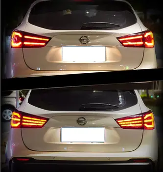 Zadní světla TOYO LED pro Nissan Qashqai 2016-2022 DRL Animation Sekvenční směrová světla LED zadní svítilna 10 nejlepší prodej úprava Nissanu Qashqai - №8