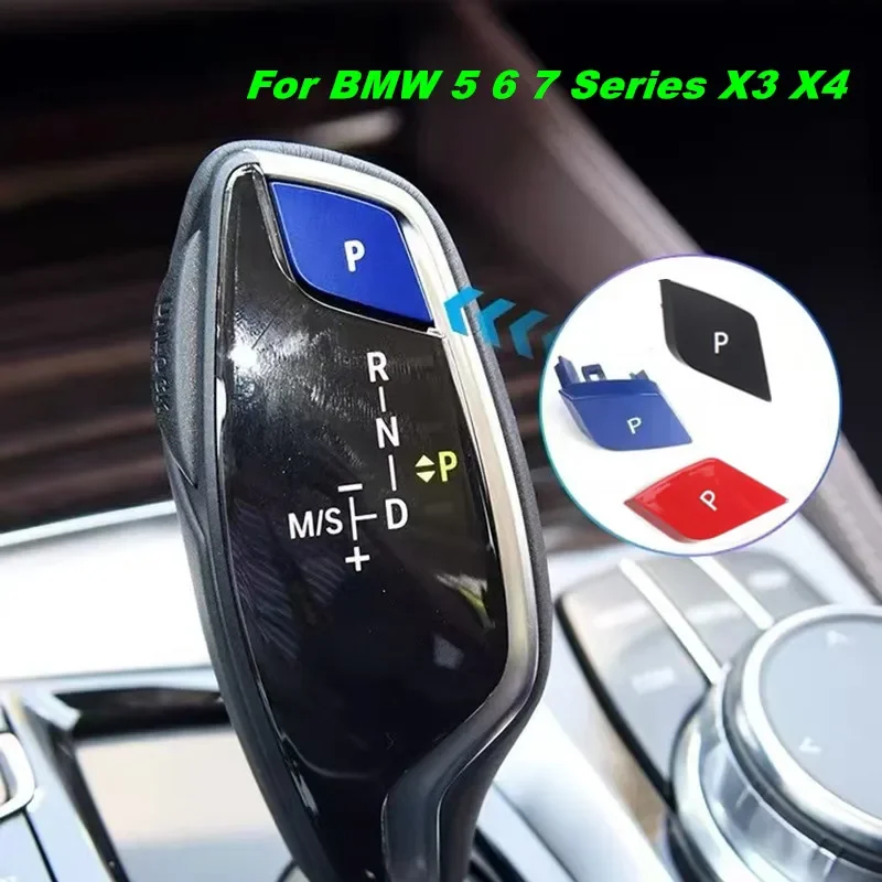 LHD Car Gear Lever Chrome Parking Letter P Button Switch Replacement For BMW 5 6 7 Series 6GT G11 G30 G12 G31 G32 X3 X4 G01 G02