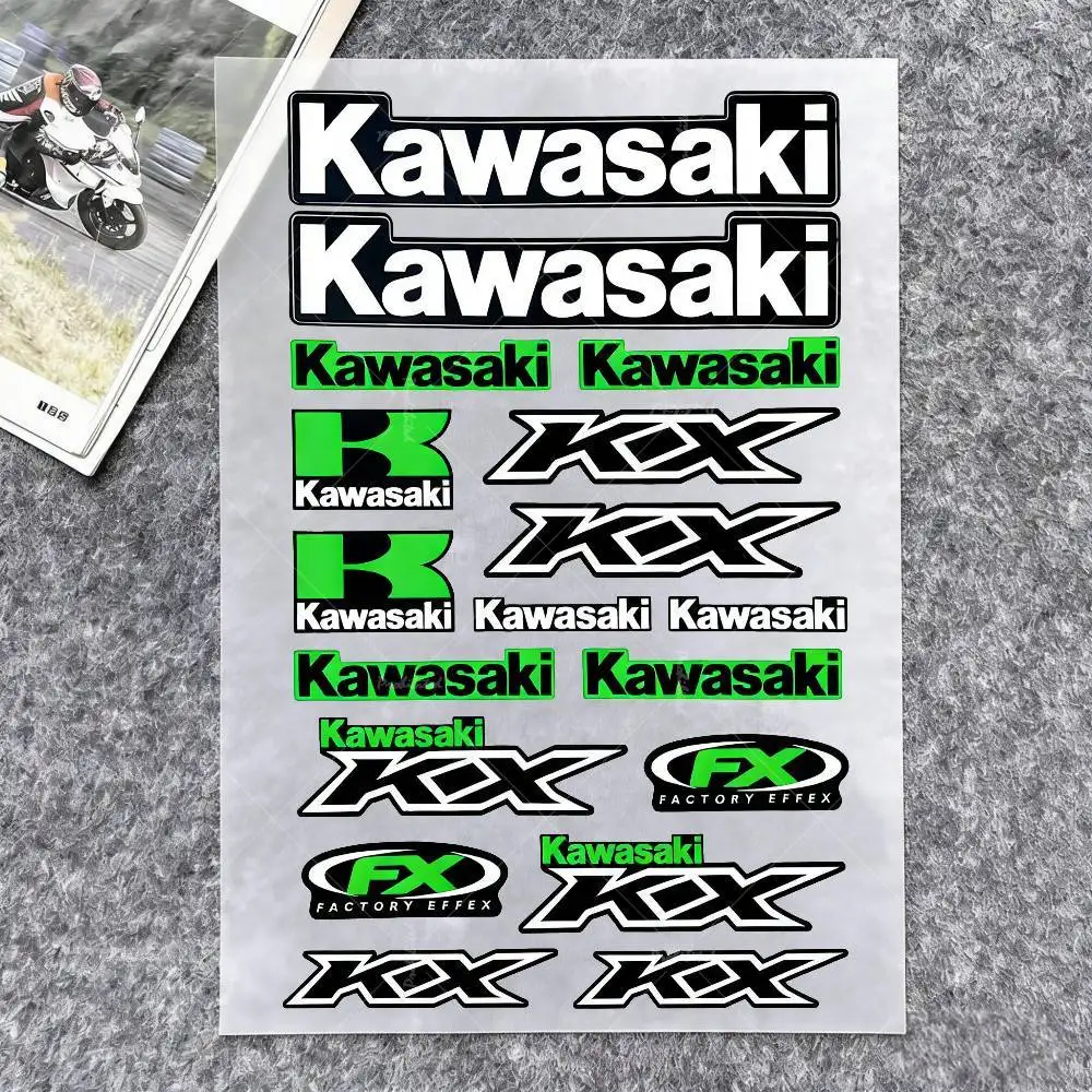 For Kawasaki Stickers Moto Sticker Auto Body Bumper Windows Motorcycle Laptop Walls Vinyl Decal Car Tuning Accessories