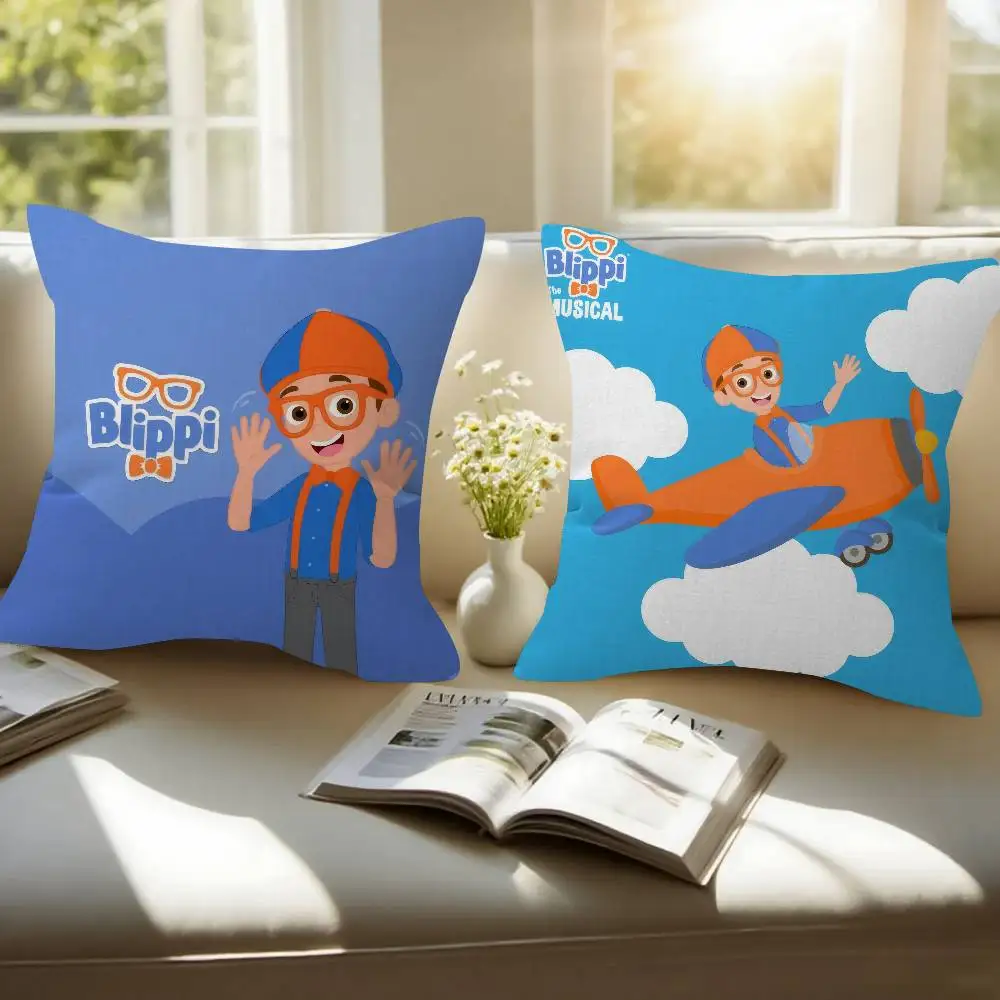 ABC B-Blippiing Musical   Cushion Cover Car Throw Pillow Case For Sofa Car Christmas Gift