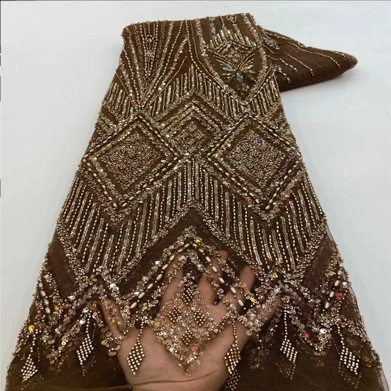 RapIndustry-Robe de Mariée Brodée de Paillettes, Tissu en Mousse Perlée, à la Mode