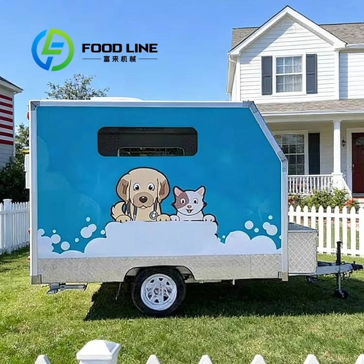 Multi Function Pet Care Trailer All In One Mobile Space For Dog Grooming Healthcare Temporary Rest And Storage Of Tools