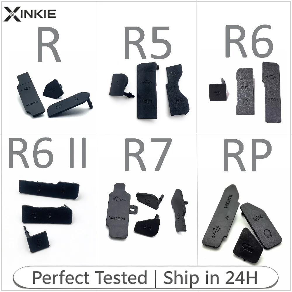 NEW HDMI MIC USB Rubber Cover Unit for Canon EOS R RP R5 R6 Mark II Camera Repair Part