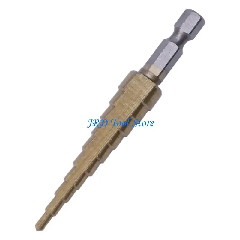 A2UD HSS TITANIUD STEP STEP DRILE набор 1/4 "шестнадцатилетний хвостовик 3-12 мм