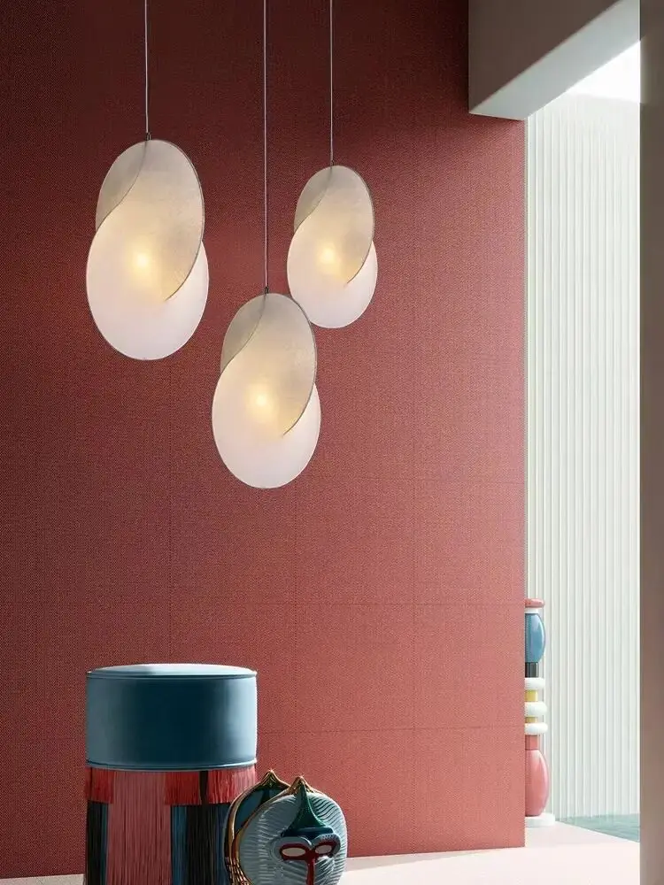 

Japanese Wabi Sabi style silk pendant lamp homestay art living room bedroom rustic style restaurant staircase light