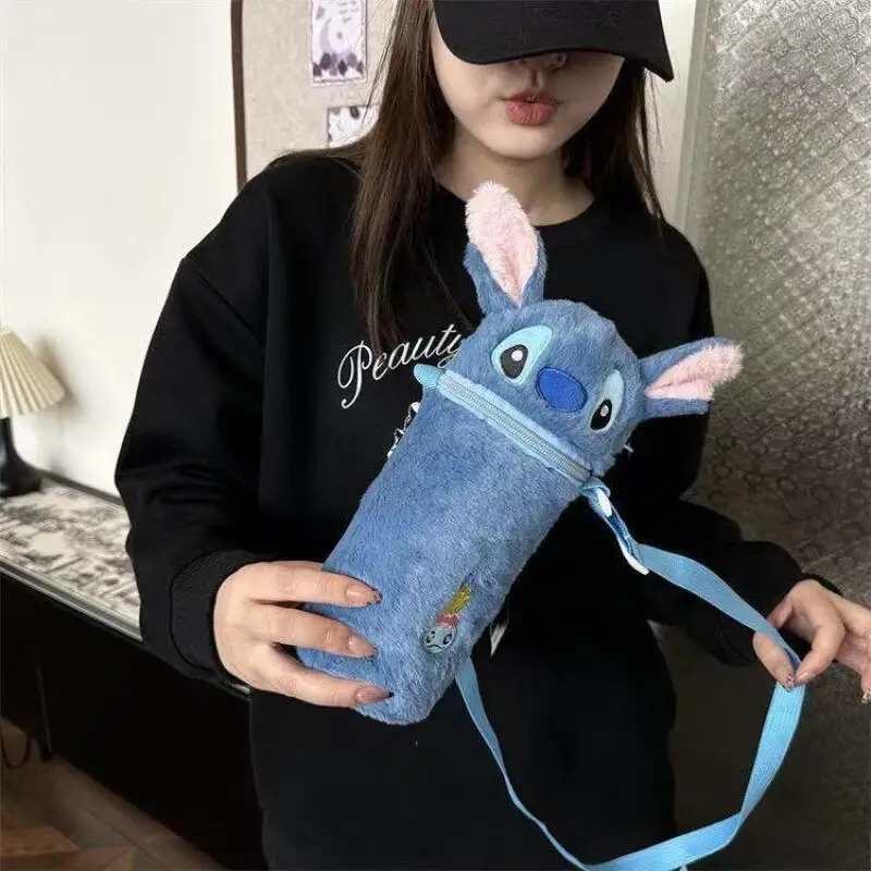 20 سنتيمتر ديزني غرزة أفخم غلاية المياه الغطاء الواقي قابل للتعديل طول حقيبة كروسبودي الشتاء العزل صديق هدية الكريسماس