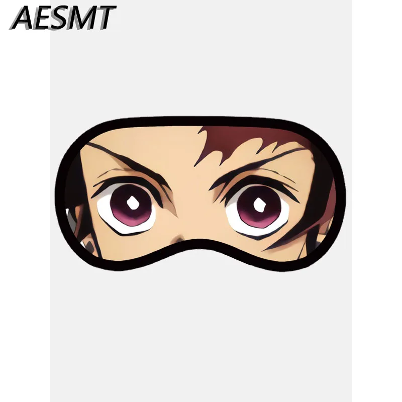 Parche de Ojos de Anime Demon Slayer, máscara de ojos informal de Kimetsu No Yaiba, Kamado, Tanjirou, dibujos animados, sueño, venda para los ojos, sombreado, accesorios de Cosplay