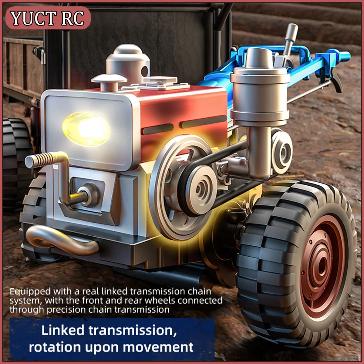 Hot Sale JJRC C8836 1/14 4WD Full Proportional RC Tractor Retro Simulation Off-Road Vehicle Classic Model Ornament Gifts Toys