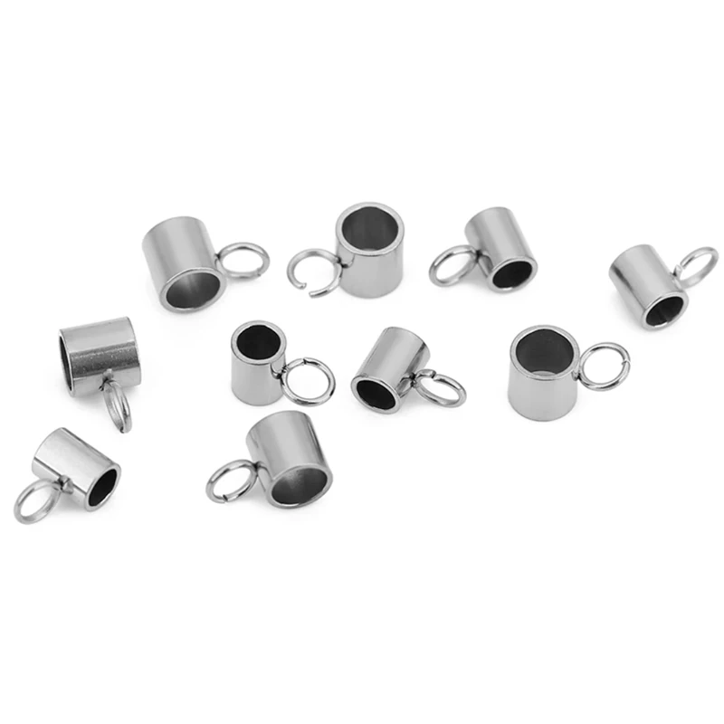 20 قطعة PVD لا تتلاشى أبدًا المعلقات الفولاذ المقاوم للصدأ موصلات قرصة كليب سحر الكفالة الخرز ل عقد دي اي واي سوار صنع المجوهرات