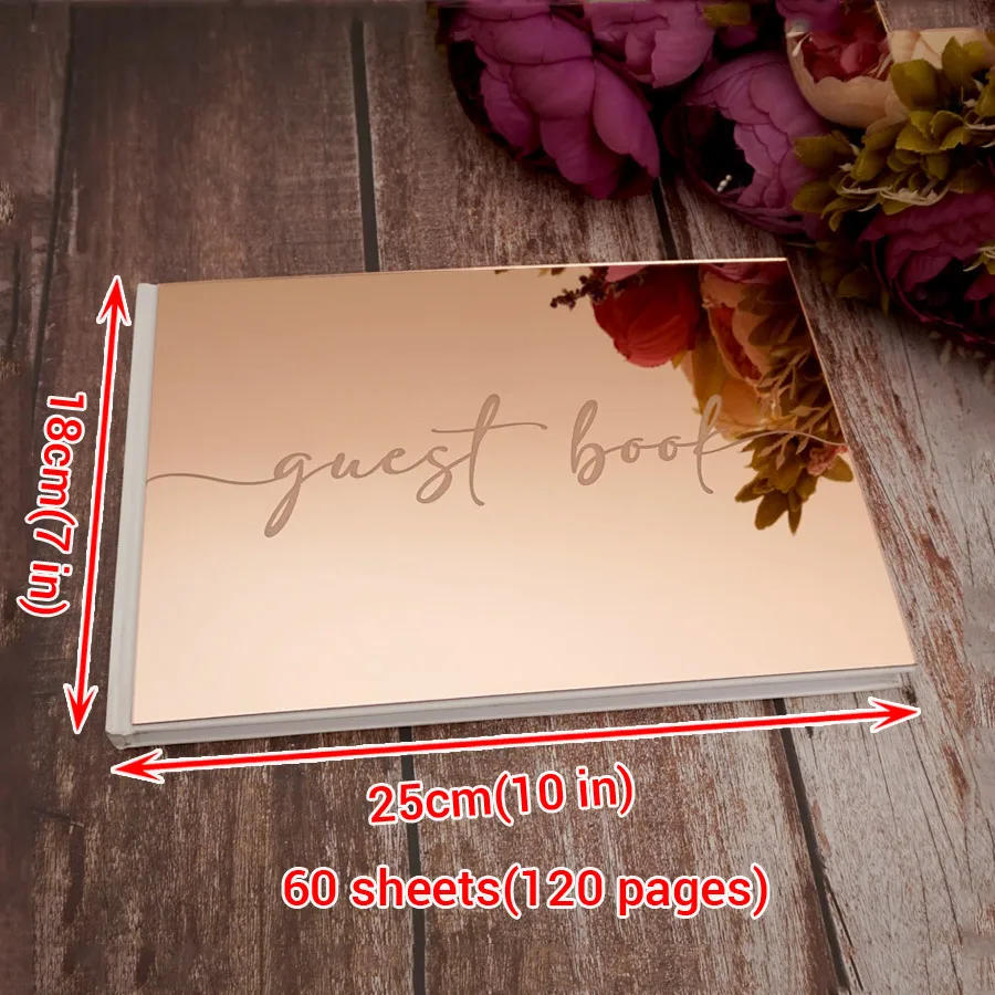 2 أنماط الاكريليك غطاء مرآة كتاب ضيف العروس والعريس تذكار هدايا الزفاف الذكرى عيد ميلاد الديكور التعميد #6