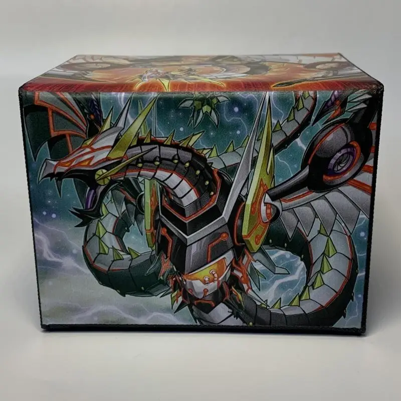 Yu-Gi-Oh Card Case Cyber Dragon Nova Network Tcg Diy High Quality Leather Action Toy Figures Anime Game Collection Storage Box