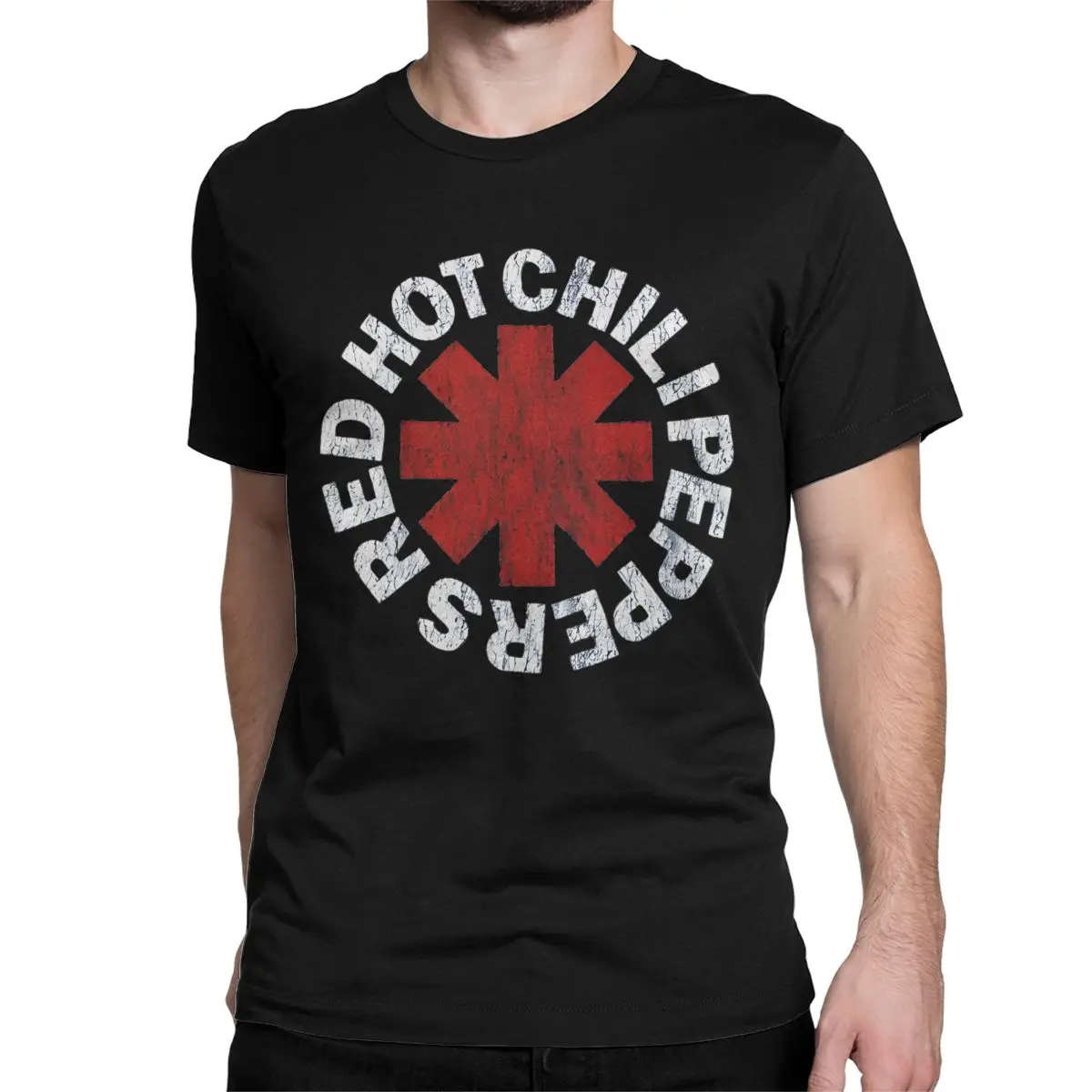 Red Hot Chili Men Women's Black Hot Peppers Rock Band T Shirts  Peppers Cotton Clothes  Short Sleeve Round Neck Tees 6XL T-Shirt