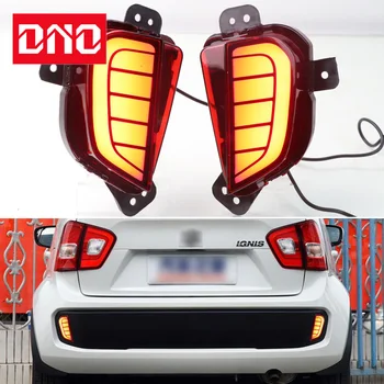 Car LED rear bumper lights for Suzuki Ignis 2016 - 2019 2020 brake light turn signal backup reflector lamp reverse fog taillights