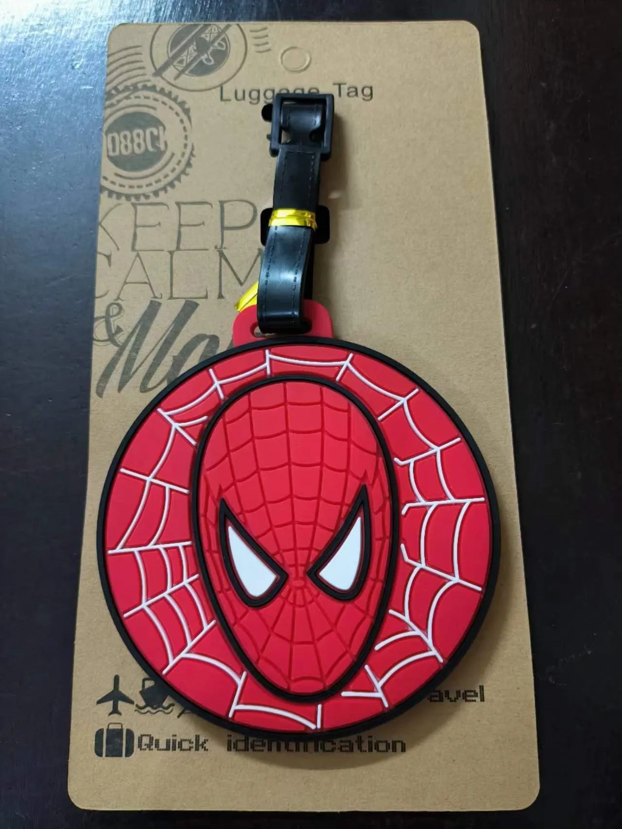 Cartoon The Avengers Spiderman accessori da viaggio etichetta per bagagli valigia Fashion Silicon Portable Travel Label ID Addres Holder