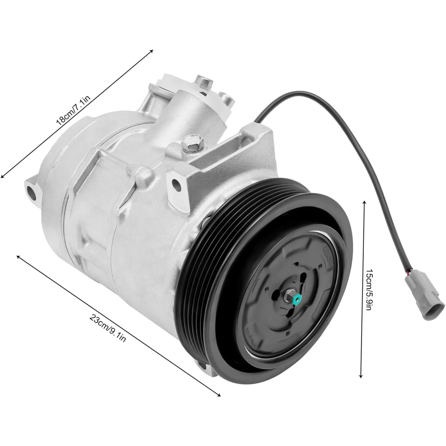 A/C コンプレッサー交換用自動車用エアコンコンプレッサー、クラッチ付き、ジープコンパスパトリオット 2009-2017 2.0L 2.4L および A 用