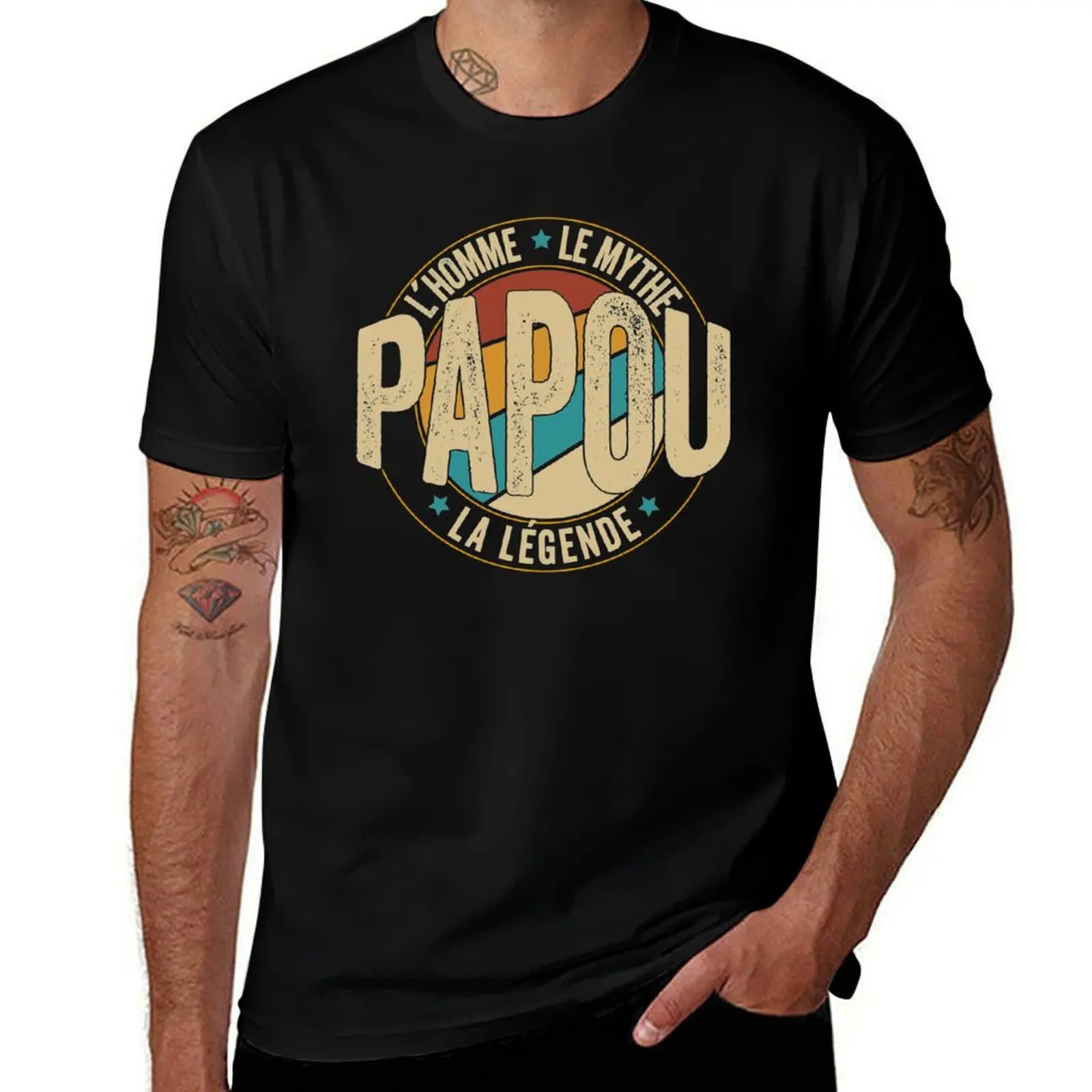 

PAPA la t Papou man Cadeau shirts t l'Homme Légende T-Shirt Mythe man shirts man Homme for funny t shirts pack le graphic white