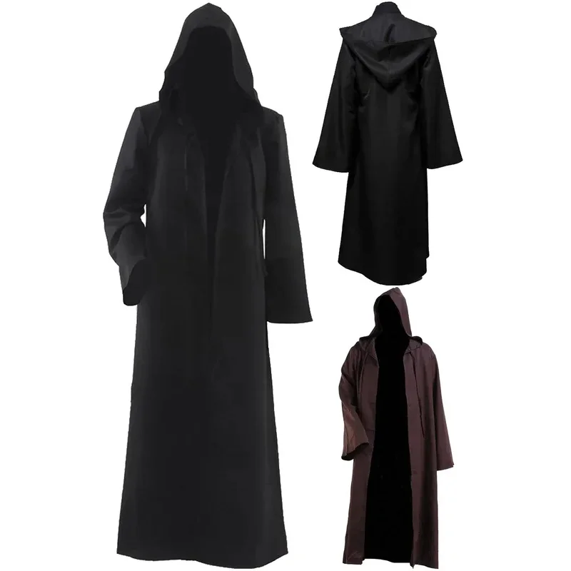 

AD1 Косплей Фантазия Черно-Коричневый Плащ Фильм Космическая Битва Маскировка Джедая Костюм Взрослых Мужчин Фэнтезийный Халат Хэллоуин5@rD~