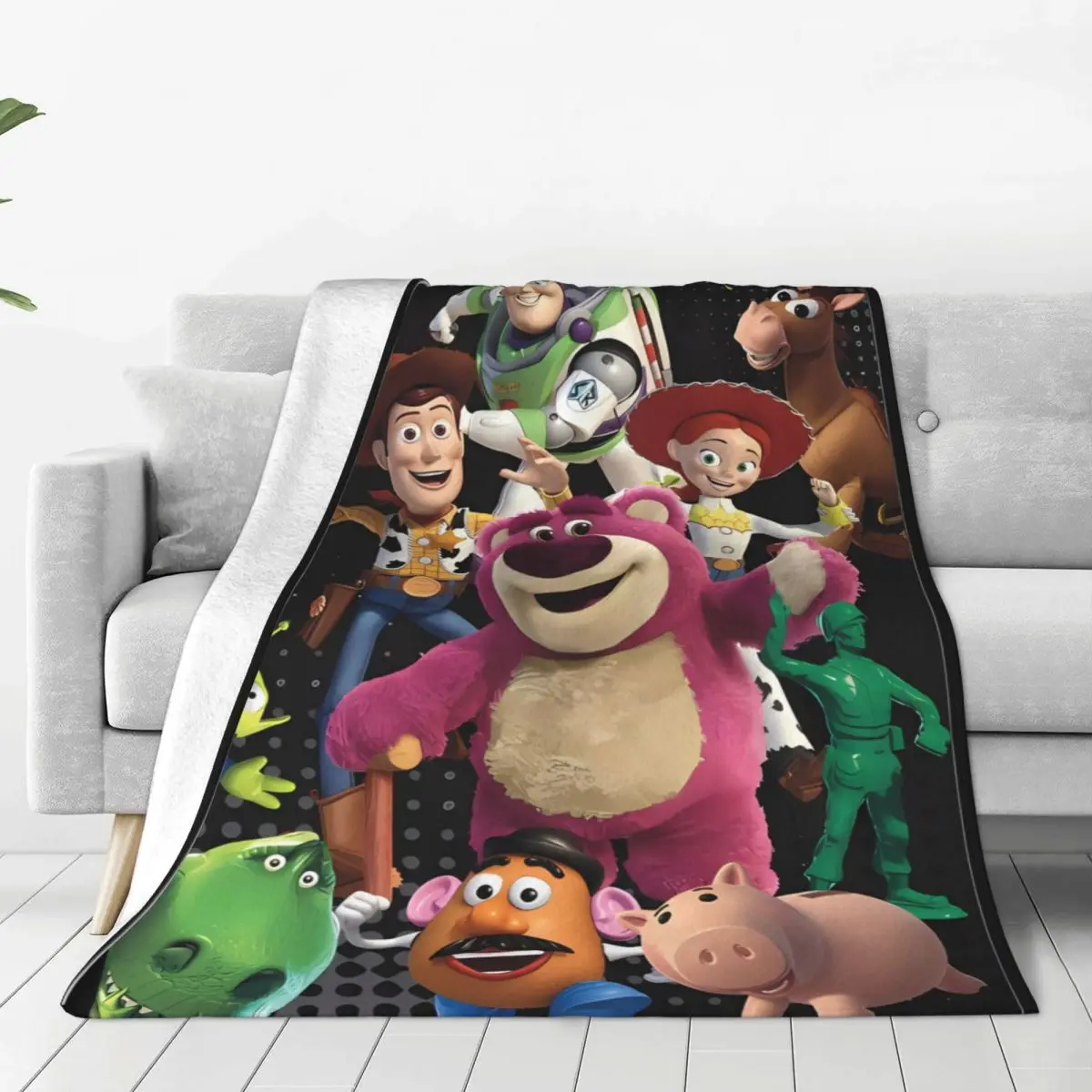 Toy Story Buzz Lightyear Blanket Woody Soft Fashion Plush Throw Blanket For Couch Chair Camping Flannel Bedspread Bed Cover