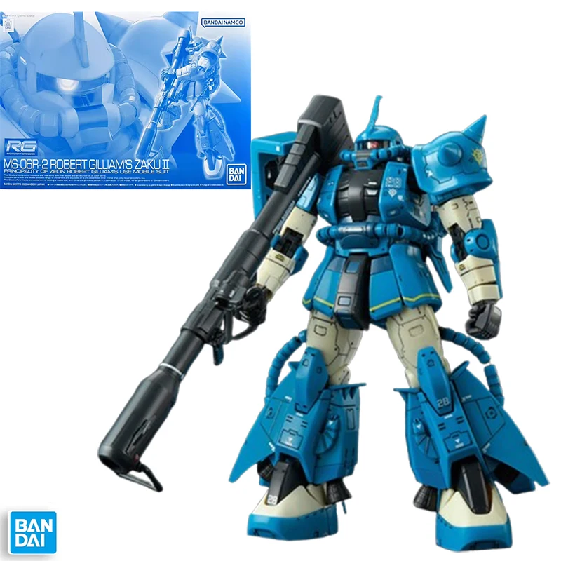 

Original Bandai RG MS-06R-2 ROBERTGILLIAM'S ZAKUII Gundam Anime Action Figure Robot Collectible Assembly Model Toy Gift Children